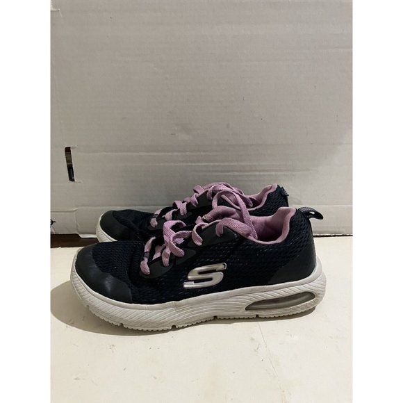 SKECHERS KIDS GIRLS SHOES SIZE 2 MEMORY FOAM BRIGHTS NAVY  sneaker shoes - Picture 3 of 8